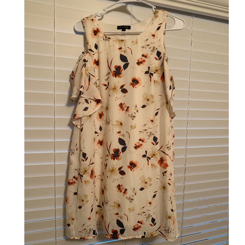 As U wish cream floral dress